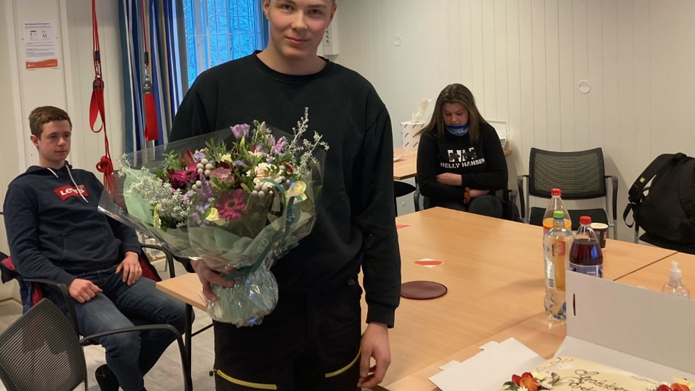 Elias Ulheim, årets lærling i Veidekke