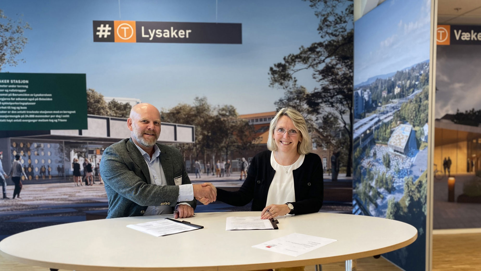 Signering av kontrakt K2B Tunnel Lysaker-Vækerø