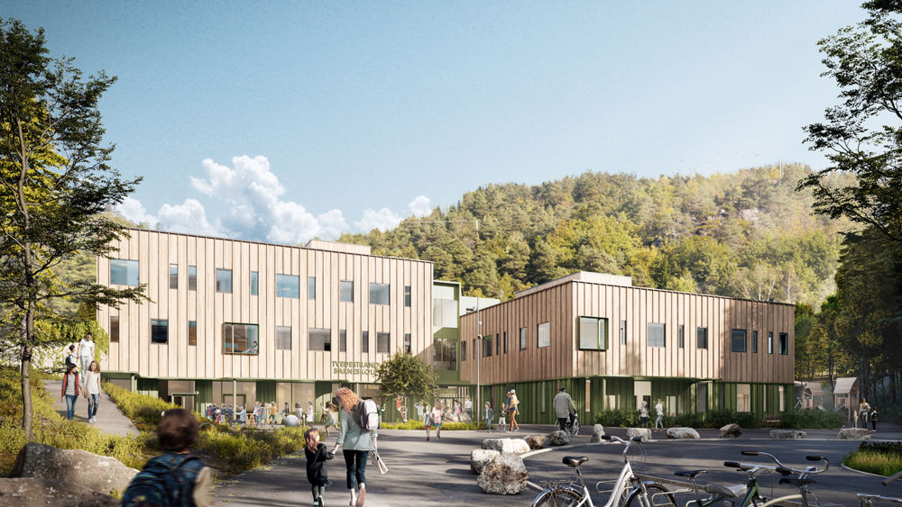 Tvedestrand Barneskole Fasade